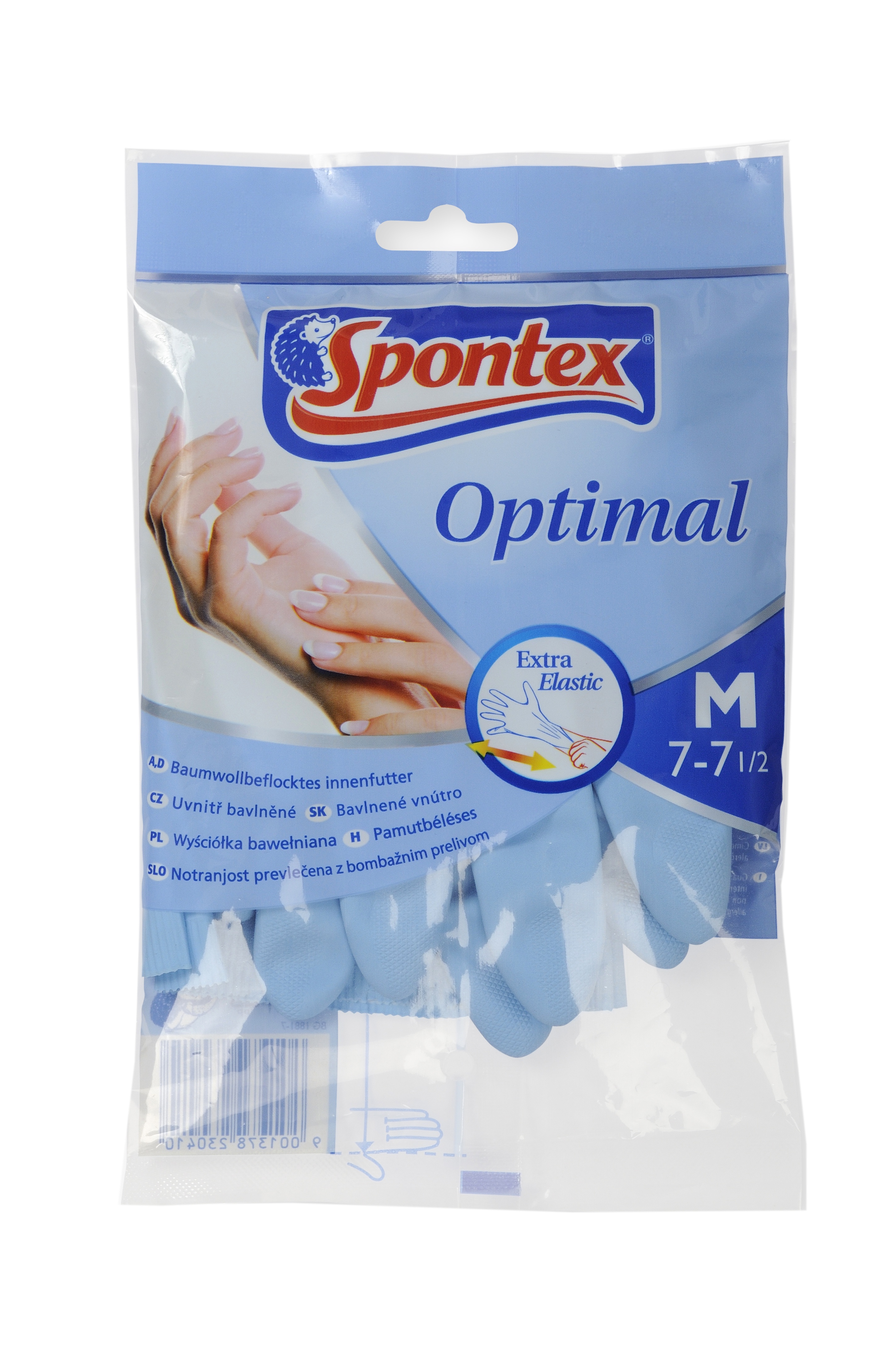 SPONTEX Optimal rukavice gumové 