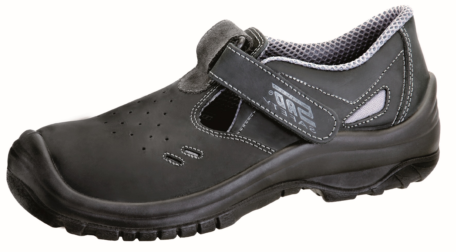 Obuv sandál SAFETY STEEL COPPER O1, černý