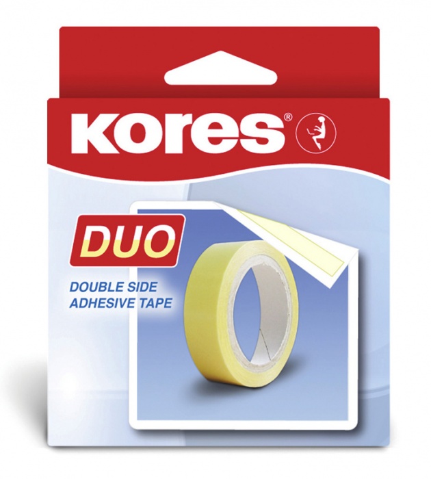 Lepicí páska KORES Duo 5 m x 15 mm oboustranná