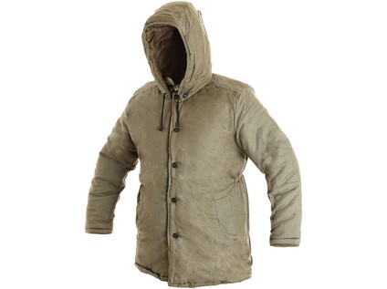 Kabát JUTOS, zimní, vatovaný, khaki