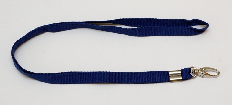 textilní pásek s karabinkou modrá, 10ks