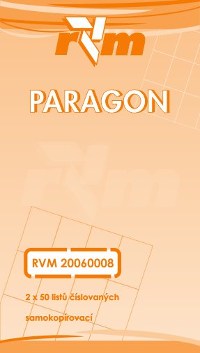 Obchodní paragon NCR čísl. blok 2x50 listů RVM 20060008