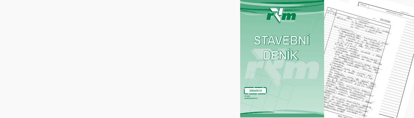 Stavební deník A4, 53 - listý za skvělou cenu na trhu 