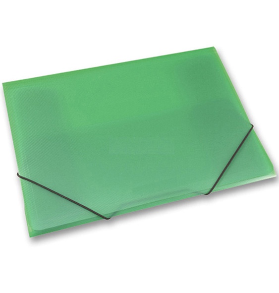 Spisová deska s gumičkou z PP A4 zelená
